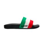 Core Slide Black Beauty-White-First Tee-Fiery Red